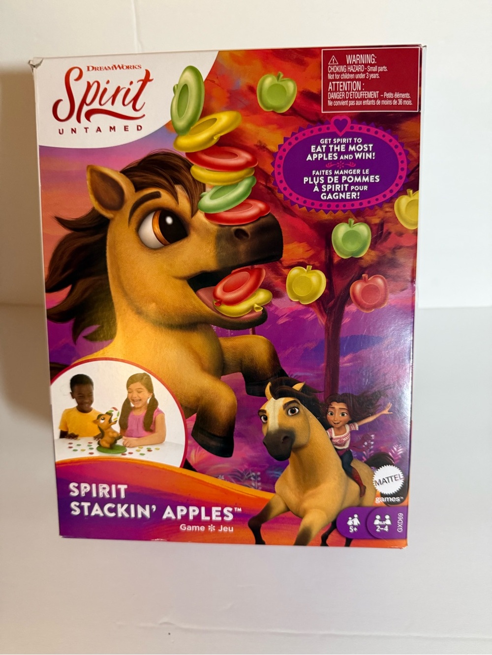 Dreamworks Spirit Stackin' Apples Game - Purple & Yellow